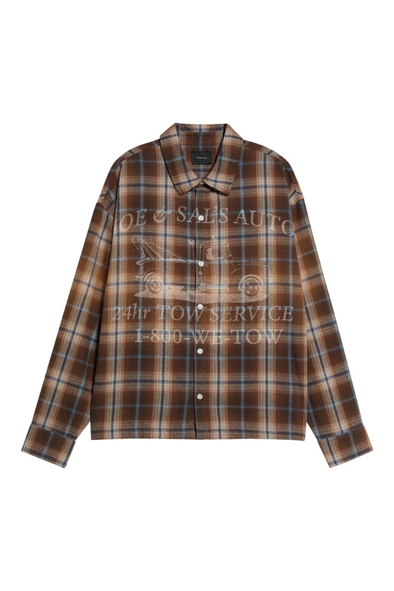 Joe Plaid Flannel Button-Up Shirt, Main, color, MISCELLANEOUS