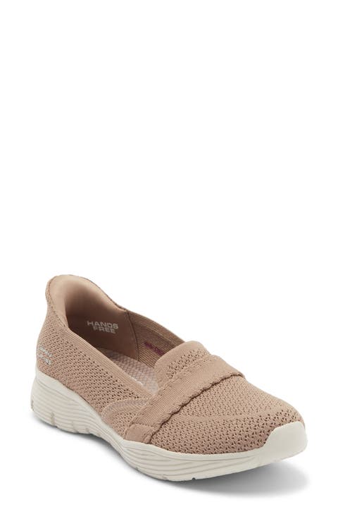 argue×U-DOT SLIP-ON NUDE BEIGE Zion Classic Slip On II Kids Sneaker| Leather Slip On Shoes