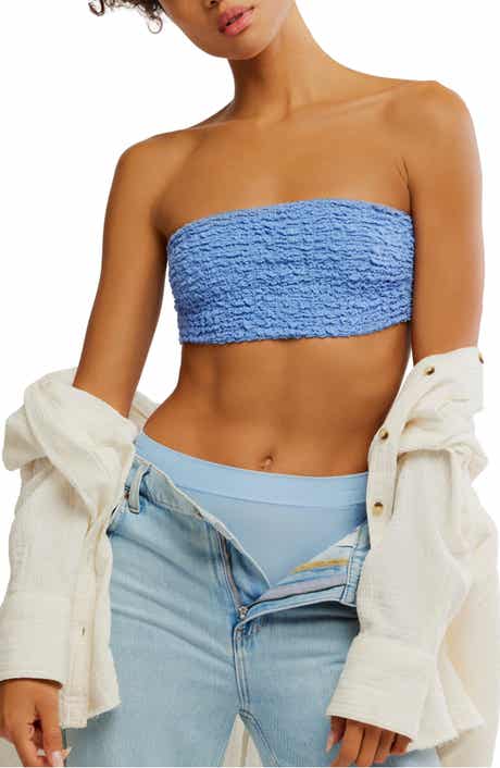 Free People Bea Smocked Bandeau Bra