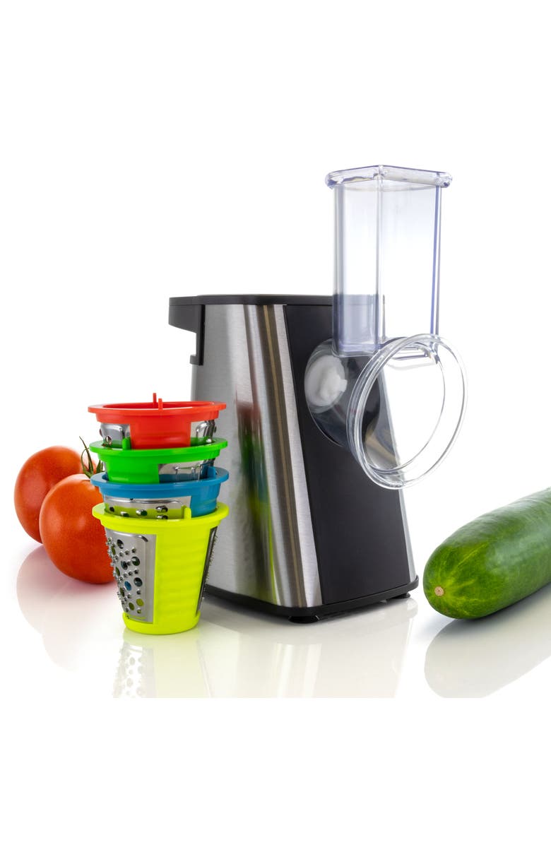 Megachef 4 in 1 Electric Salad Maker, Salad Shooter, Alternate, color, Grey