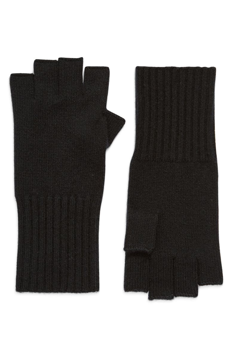 Halogen<sup>®</sup> Cashmere Fingerless Gloves, Main, color,