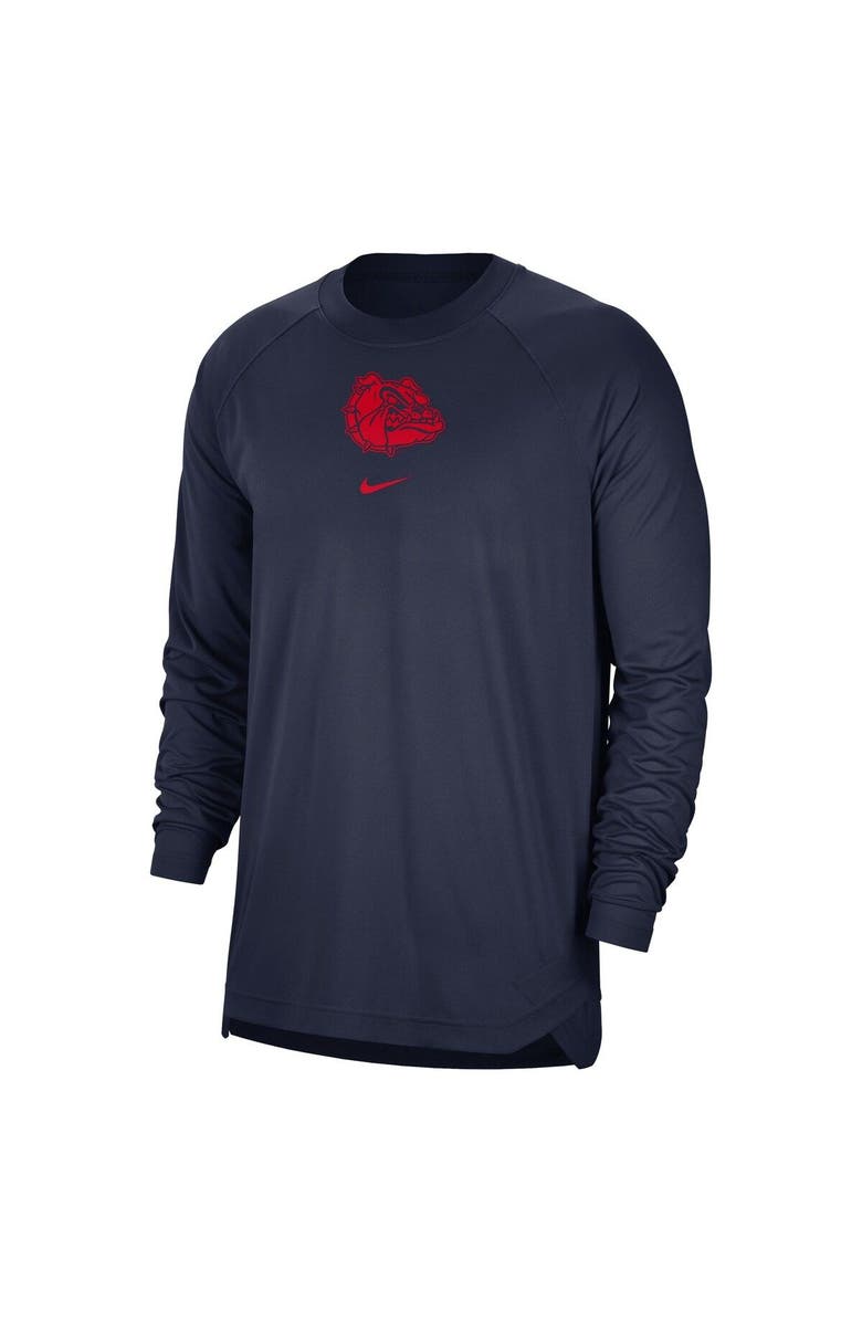 Nike Men's Nike Navy Gonzaga Bulldogs Basketball Spotlight Performance Raglan T-Shirt, Alternate, color, 