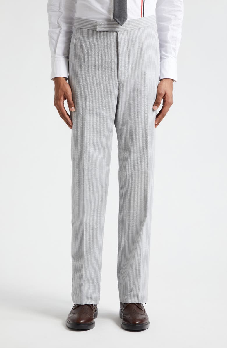 Thom Browne Low Rise Drop Crotch Backstrap Pants, Main, color, 