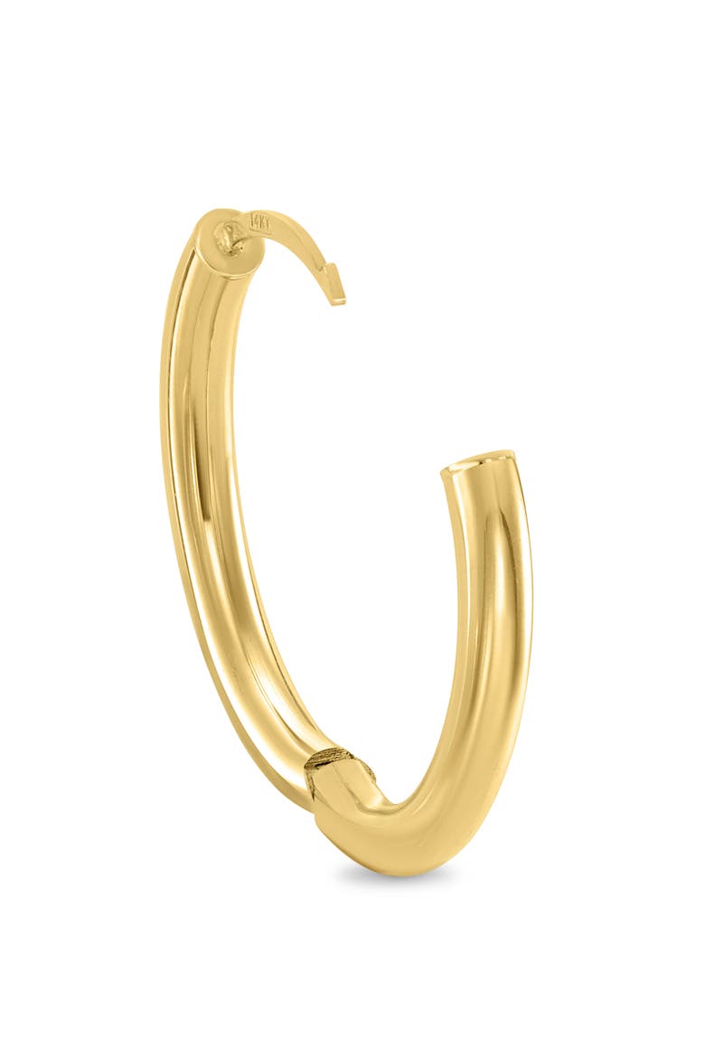 14k Gold Hoop Earrings, Alternate, color, 14KY