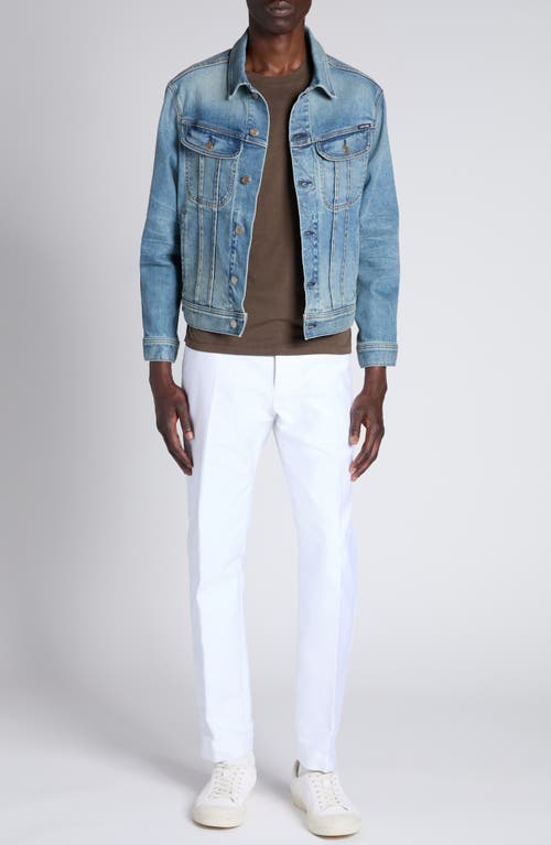 Tom Ford Regular Fit T-shirt In Lyocell And Cotton In Olive Green