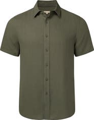 Onia Standard Short Sleeve Linen Shirt