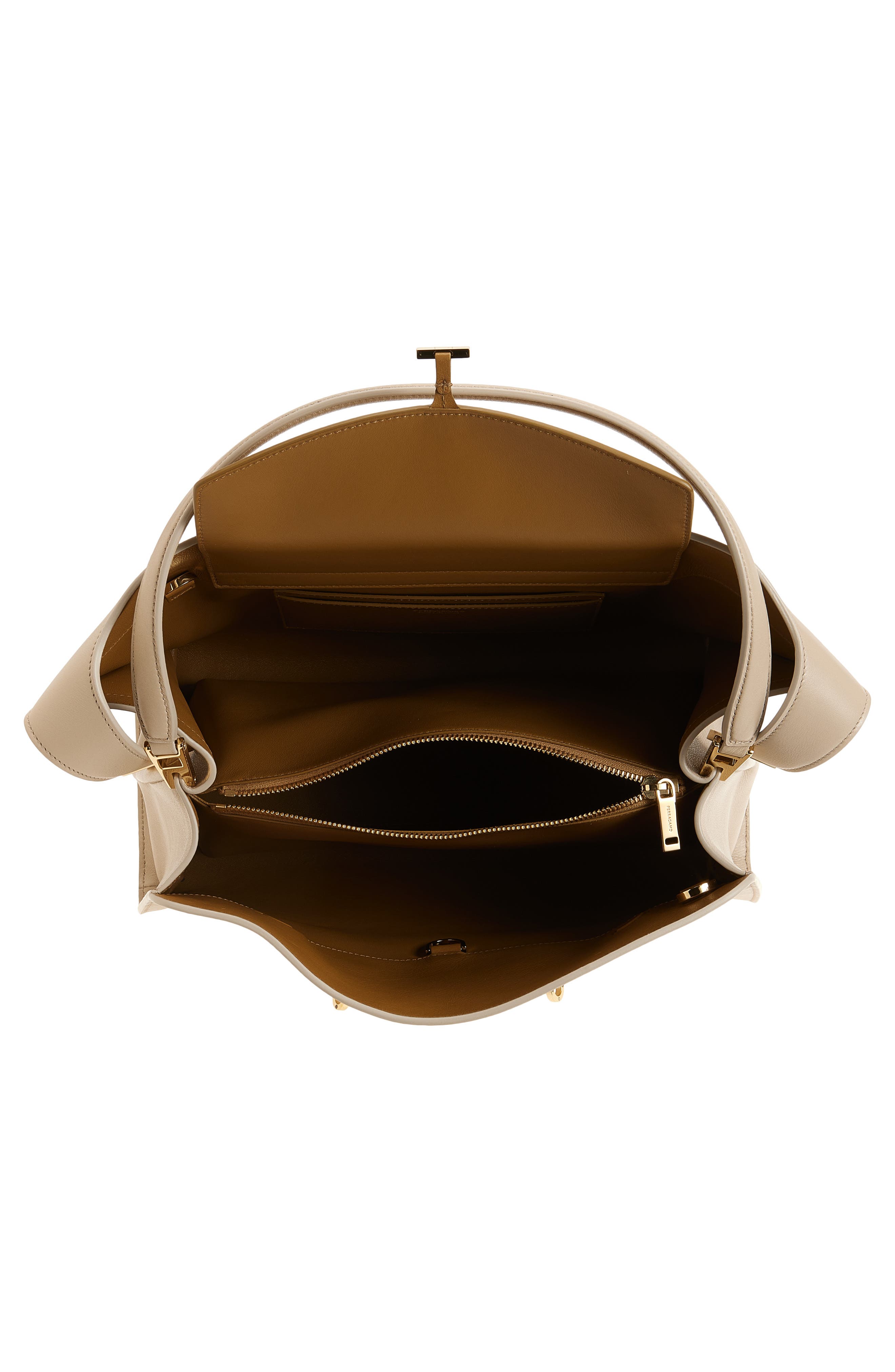 Small Hug Leather Shoulder Bag, Alternate, color, STONE BURNT OCRA
