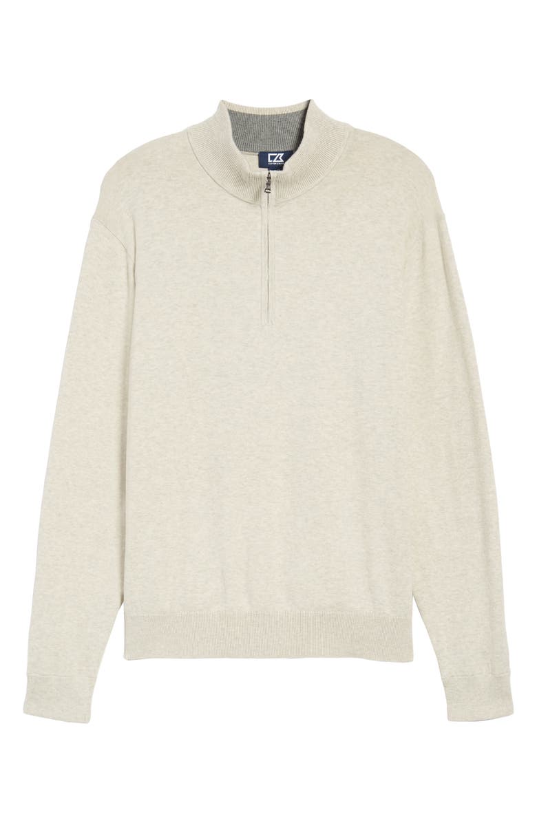 Cutter & Buck Lakemont Classic Fit Quarter Zip Sweater, Alternate, color, 