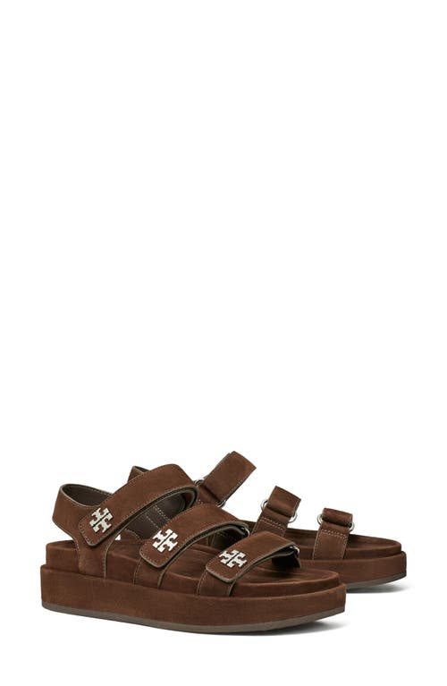 Tory Burch Kira Slingback Platform Sport Sandal In Brown