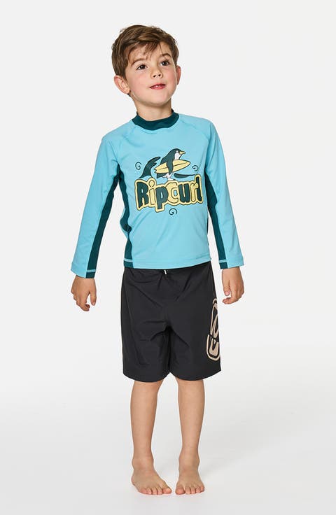 Kids' Paddle Out Art UPF 50+ Long Sleeve Rashguard