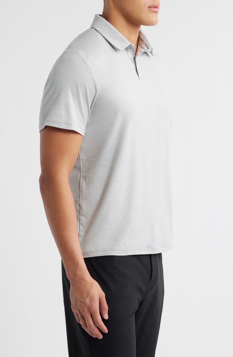 Zella Dynamic Train Polo, Alternate, color, Grey Silk Light Heather