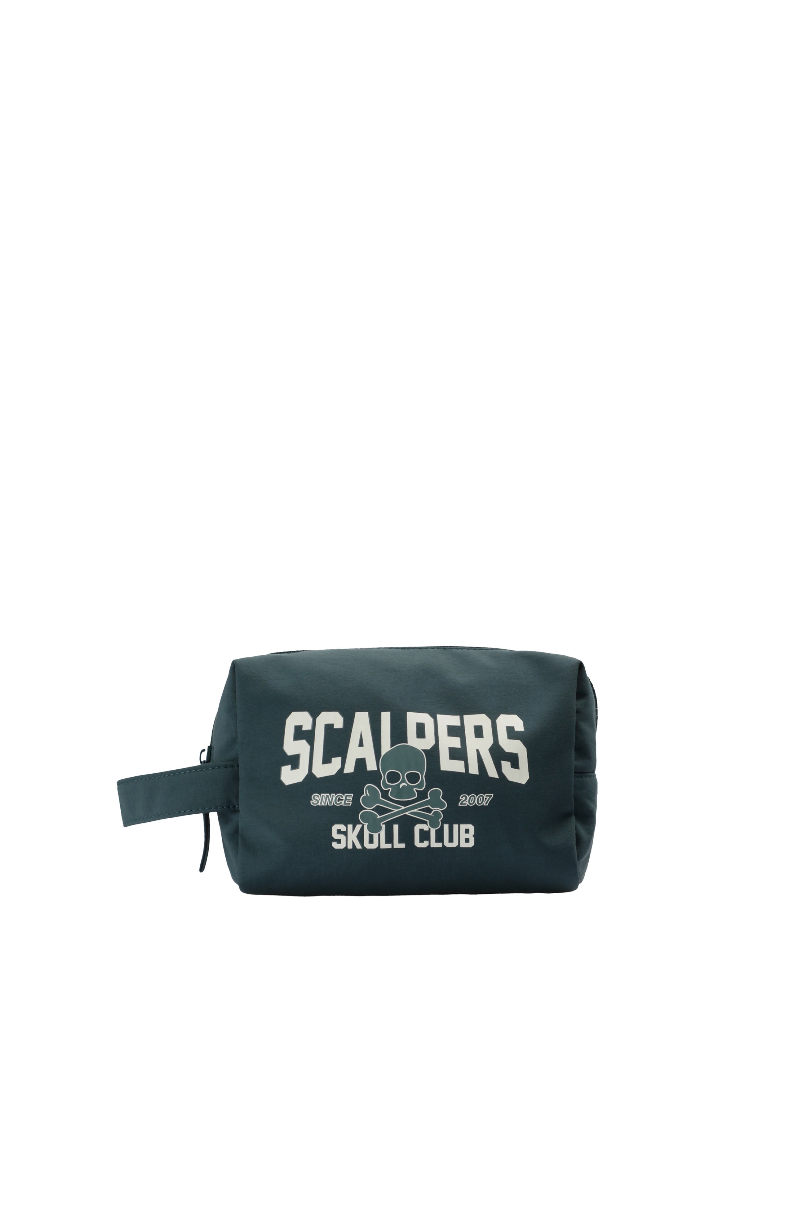 Scalpers Skull Club Toiletry Bag, Main, color, Duck