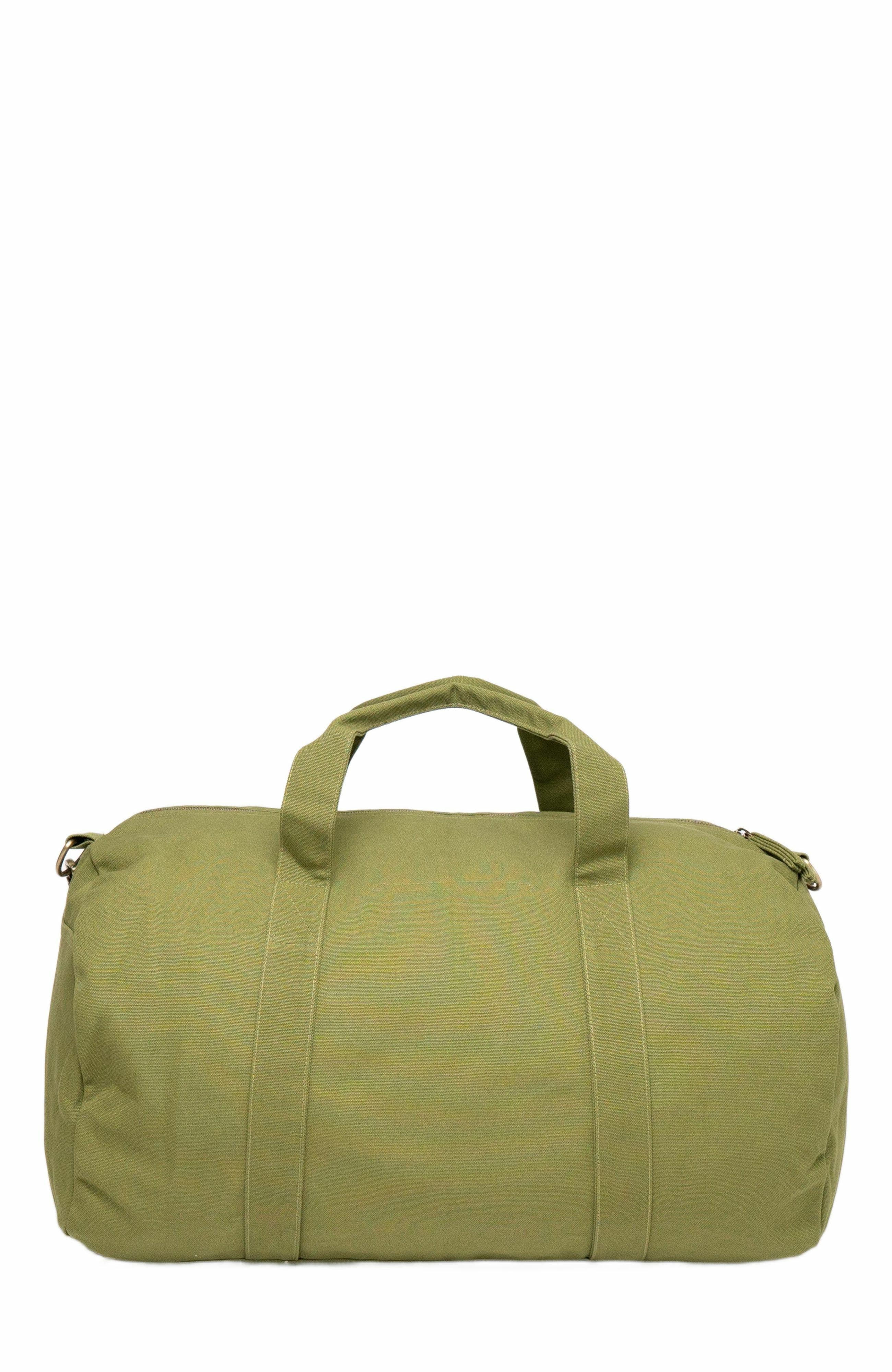 Organic Cotton Duffle Bag, Alternate, color, Olive Green
