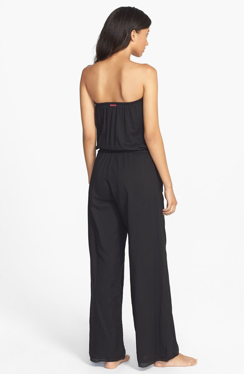 Hard Tail Strapless Jumpsuit, Alternate, color, 