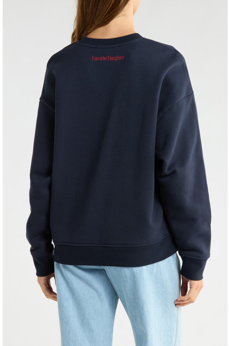 The Go Sports Sweatshirt, Alternate, color, NAVY/ RED/ WHITE