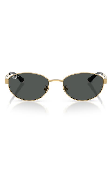 55mm Oval Sunglasses