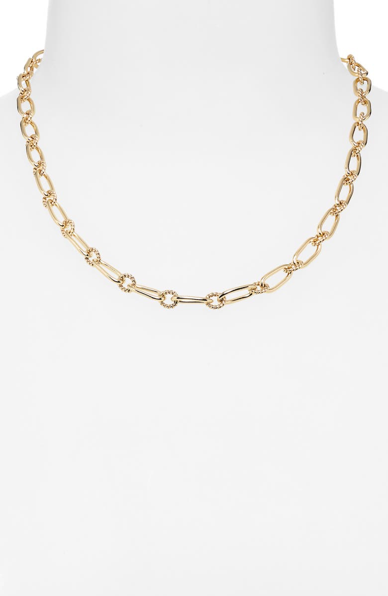 Laura Lombardi Braided Cable Chain Link Necklace, Alternate, color,
