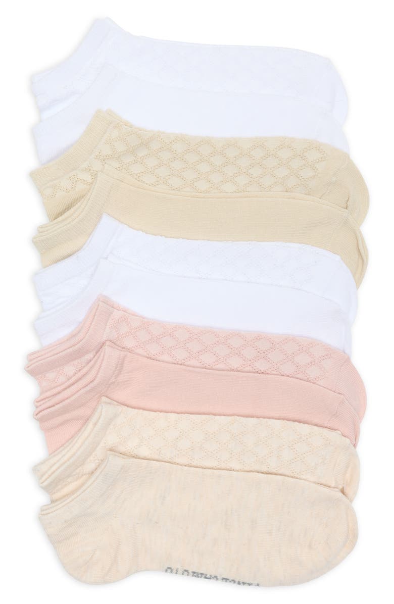 Vince Camuto 10-Pack Assorted Pointelle Ankle Socks, Main, color,