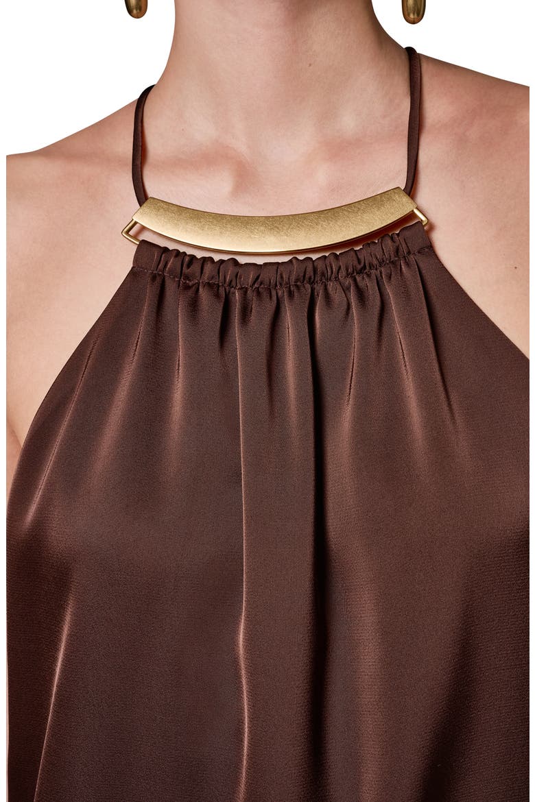 Sleeveless Satin Top, Alternate, color, CANYON