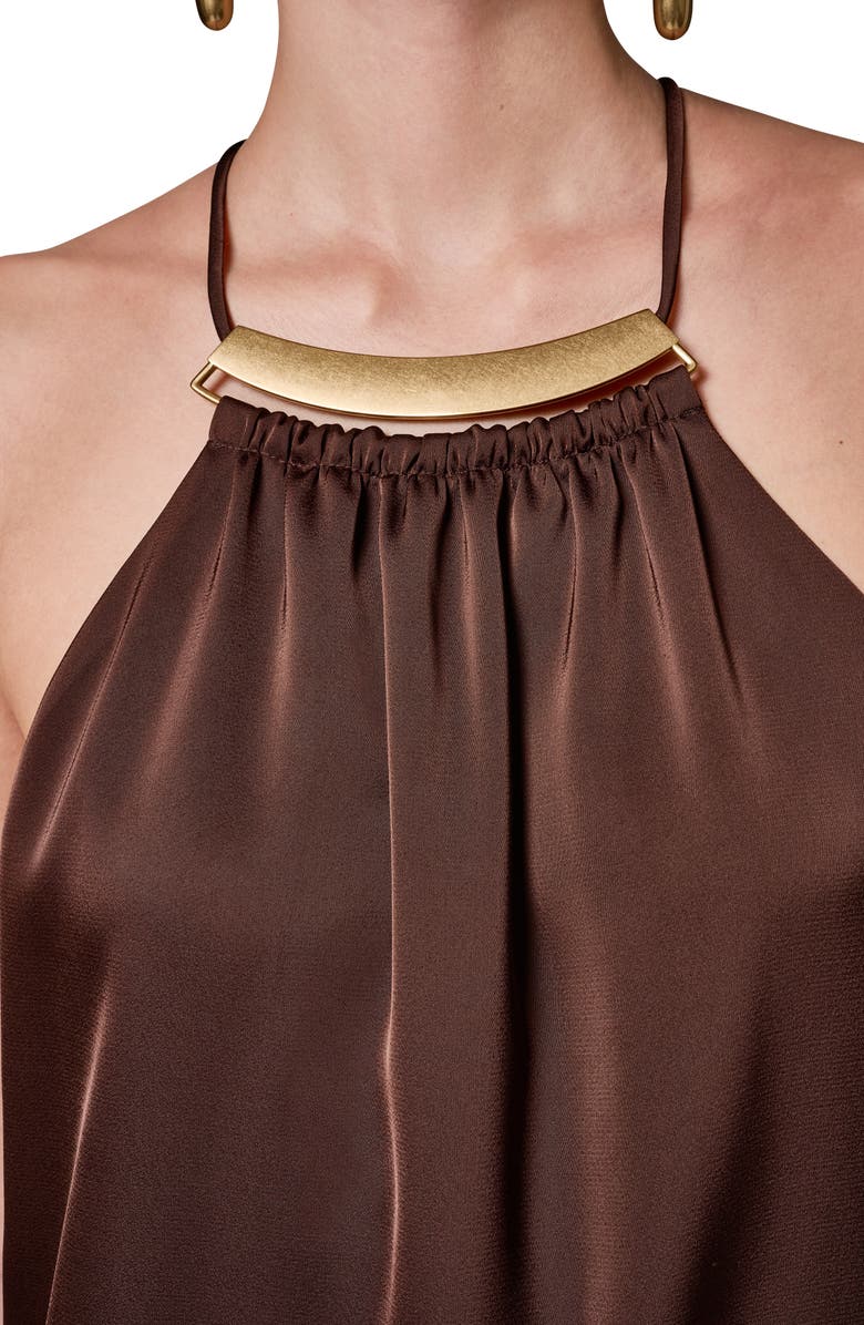 Donna Karan New York Sleeveless Satin Top, Alternate, color,