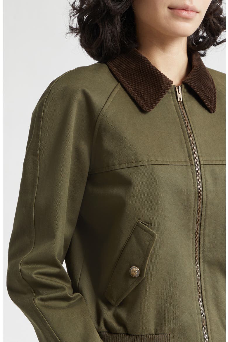 Victor Cotton Bomber Jacket, Alternate, color, ARMY GREEN