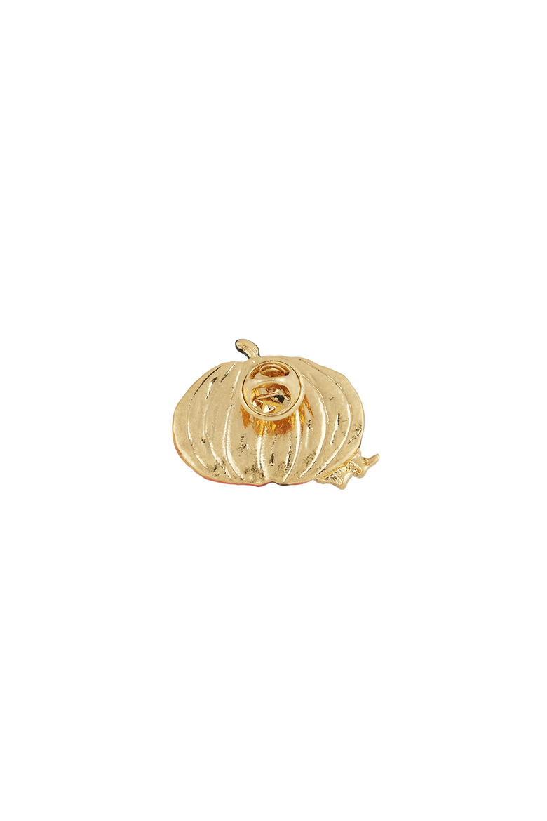 x Peter Rabbit Pumpkin Brooch, Alternate, color, Gold