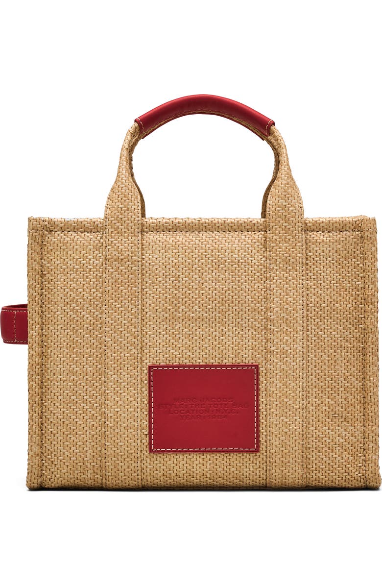 Marc Jacobs The Medium Faux Raffia Tote, Alternate, color,