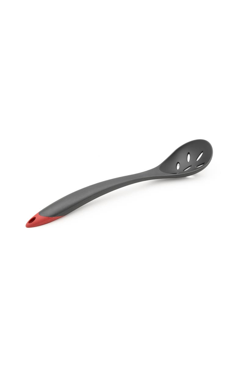 CUISIPRO Fiberglass Slotted Spoon, Alternate, color, Black