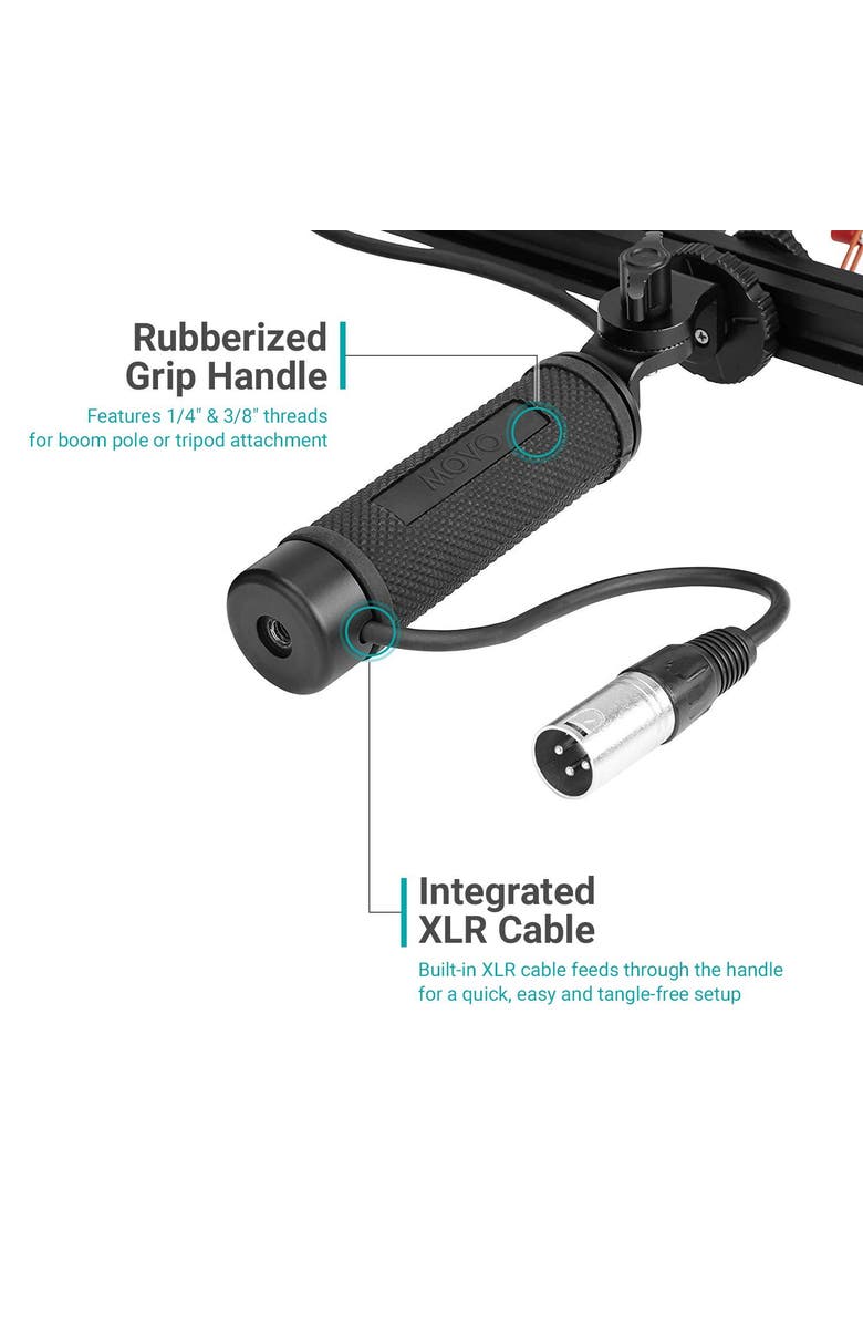 MOVO BWS1000 Blimp Wind & Vibration Protection System for Shotgun Microphones, Alternate, color, Black