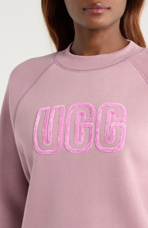 Ugg(r) Logo Crewneck Sweatshirt In Gray