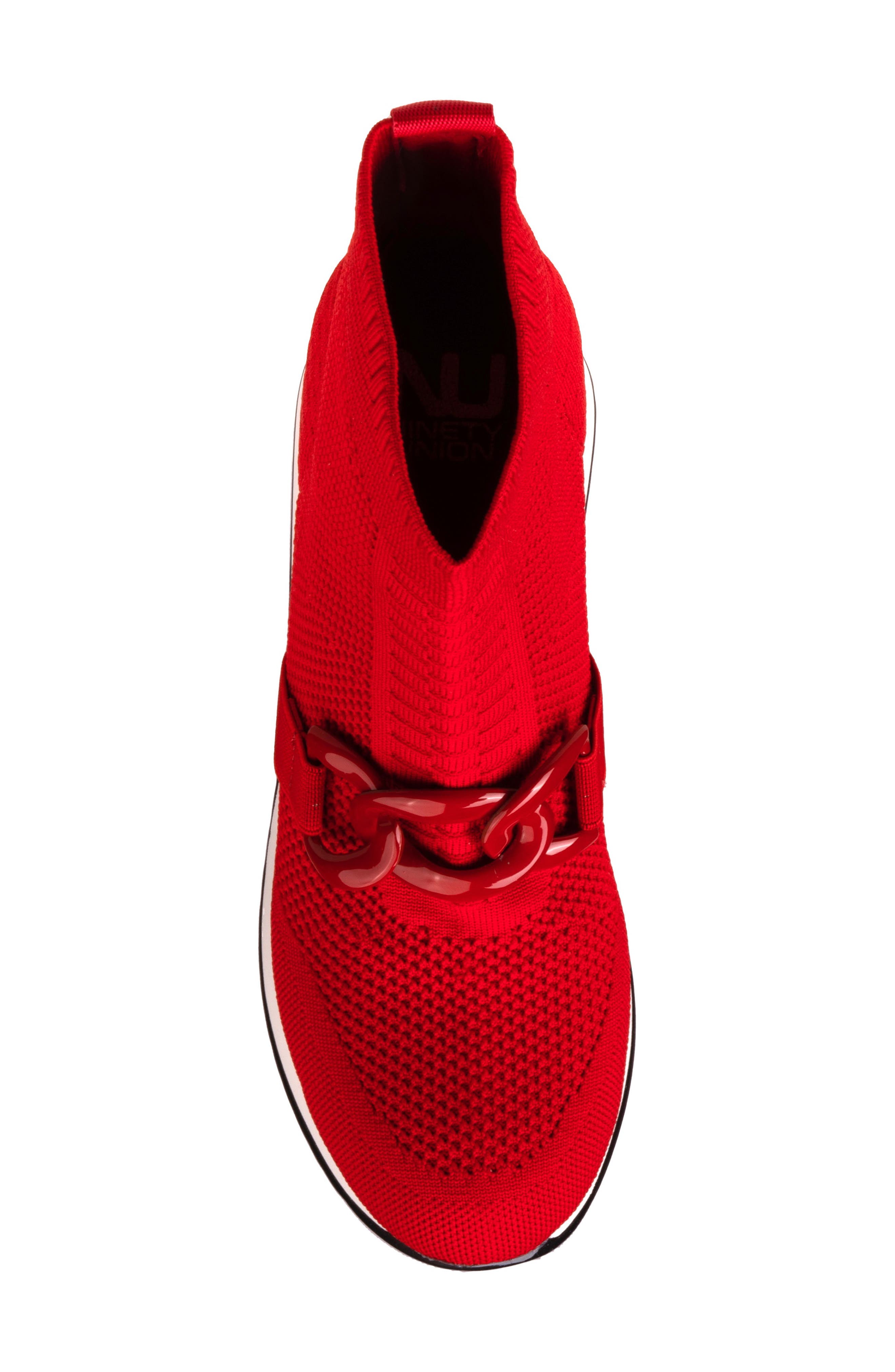 Brooklyn Pull-On Sneaker, Alternate, color, RED