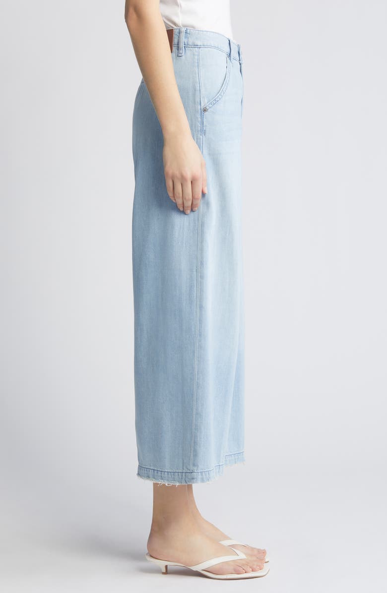 HIDDEN JEANS High Waist Raw Hem Wide Leg Jeans, Alternate, color, 