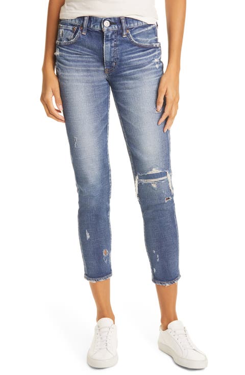 Lenwood Ripped Ankle Skinny Jeans