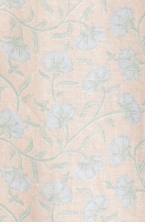 Rails Waimea Short Sleeve Linen Blend Camp Shirt In Pink