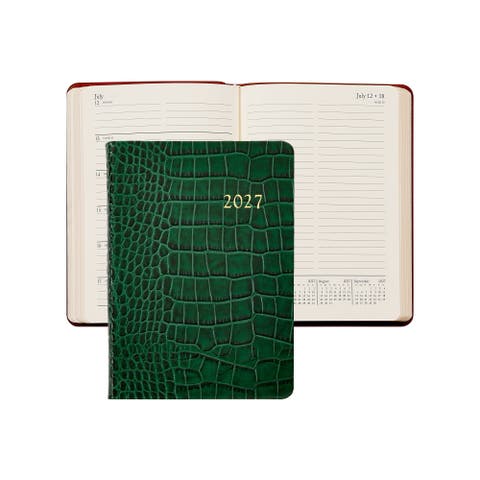 2027 Leather Weekly Notebook