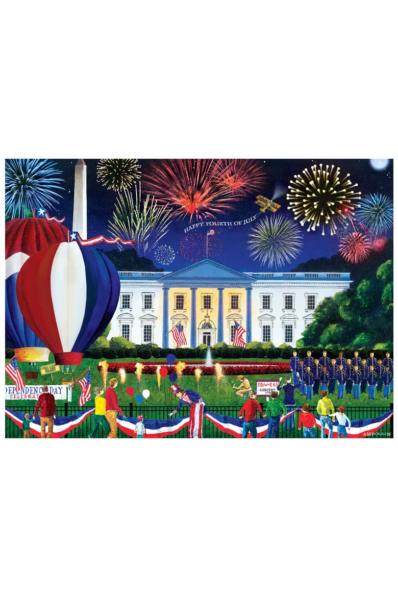 White House Fireworks 500 Piece Puzzle, Alternate, color, Multicolor
