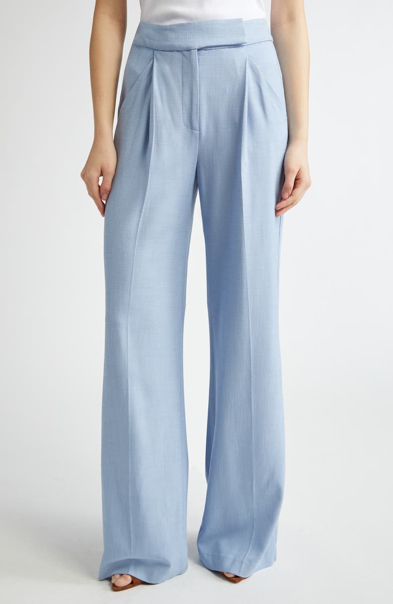 Veronica Beard Marbeau Wide Leg Pants, Main, color, Bluebell