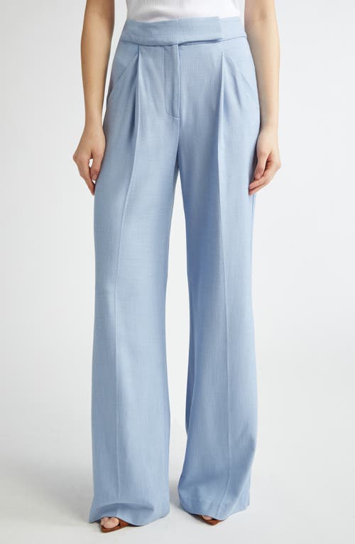 Veronica Beard Marbeau Wide-leg Pants In Bluebell