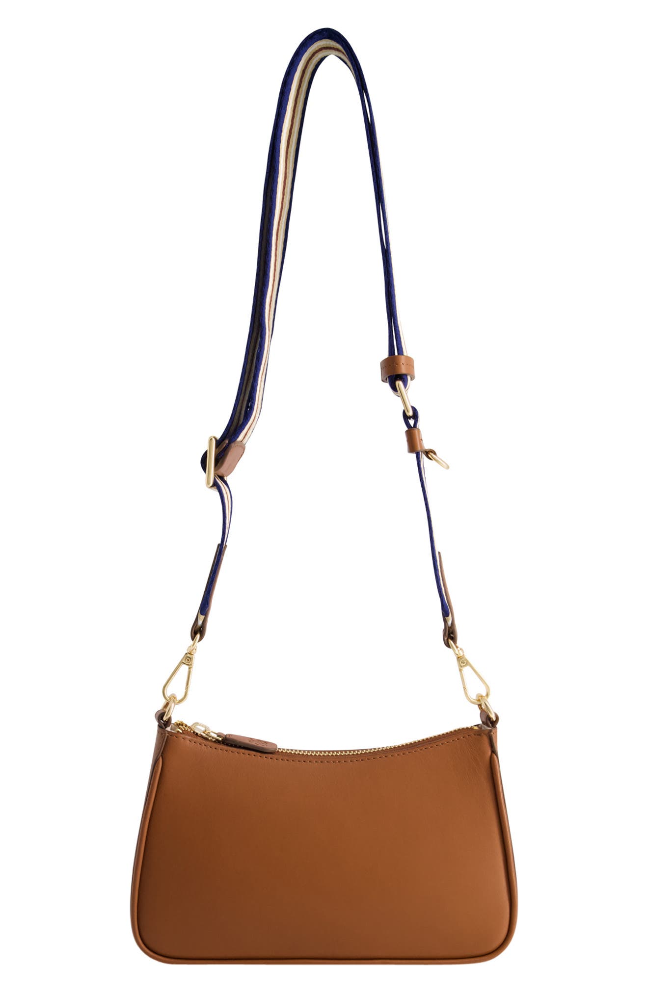 Tommy Bahama Canvas & Leather Trim Double Crossbody Bag, Alternate, color, Natural