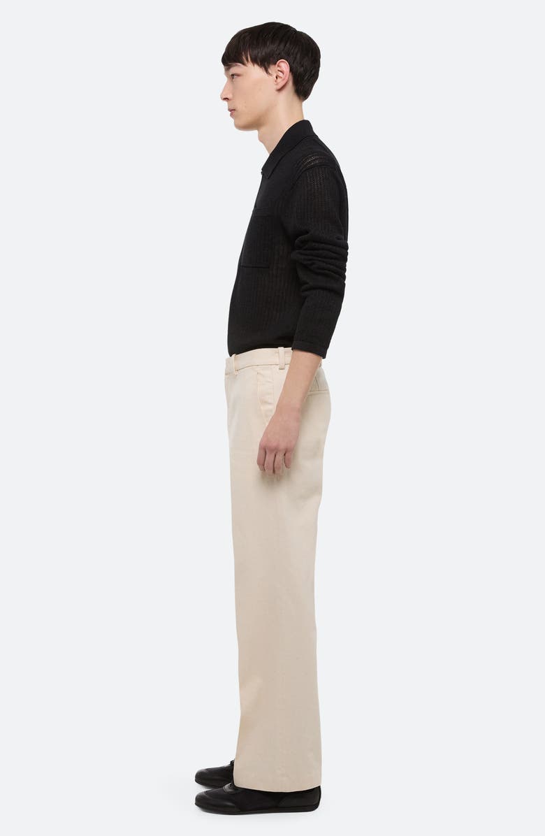 Helmut Lang Organic Cotton Straight Leg Pants, Alternate, color, Ecru - E0v