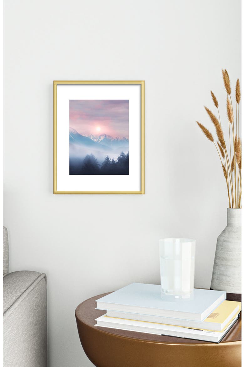Pastels Vibe Framed Art Print, Alternate, color, GOLDEN TONES