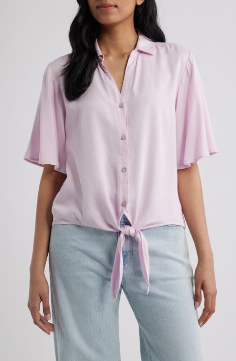 Roxanna Tie Hem Shirt