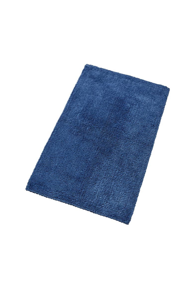 Reversible Deep Pile Thick Cotton Bath Rug, Main, color, Deep Sea