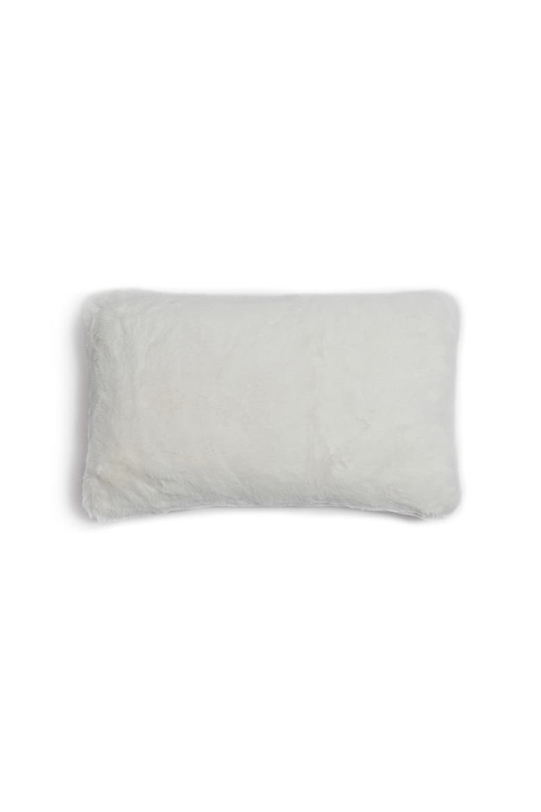 Cicily Faux Fur Lumbar Pillow, Main, color, IVORY