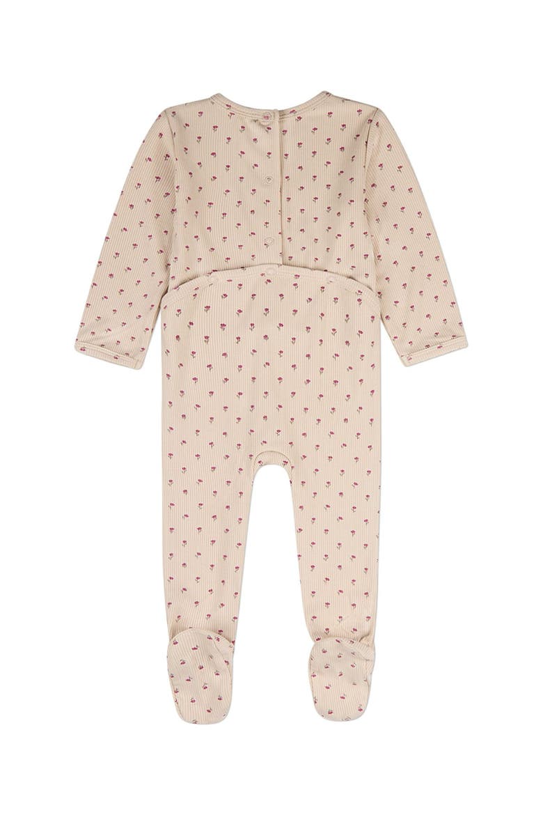 Baby Tulip Fields Back-Snap Footie, Alternate, color, Violet
