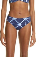 Lafayette 148 New York Shibori Tie Dye Reversible Bikini Bottoms