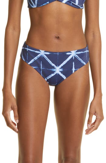 Lafayette 148 Shibori Tie Dye Reversible Bikini Bottoms