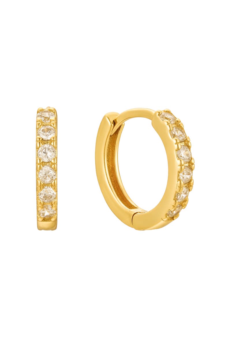 Monica Huggie Hoops, Main, color, Gold