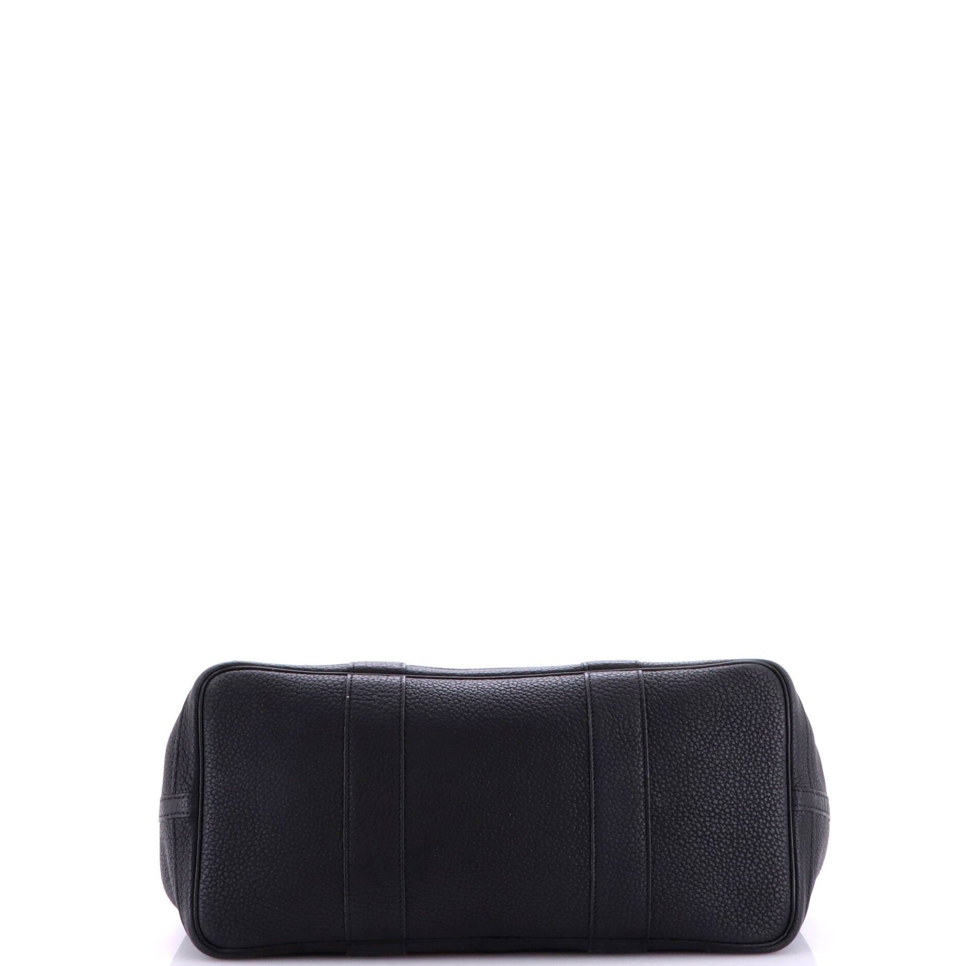 Garden Party Tote Leather 36, Alternate, color, Black