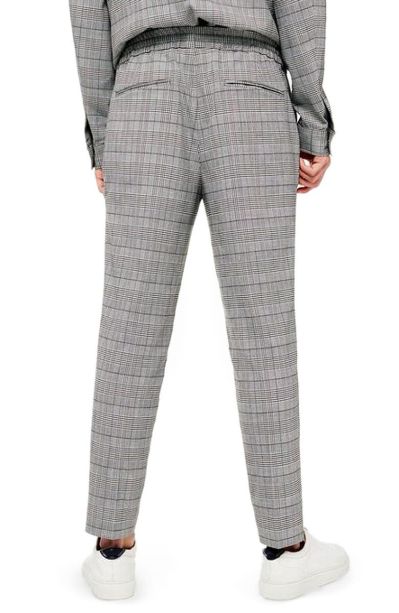 Topman Glen Plaid Dress Pants, Alternate, color,